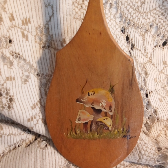 Very old hand made salad fork & spoon - Picture 3 of 4